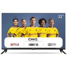 Smart TV CHiQ L32H7N HD, 32 Pouces, WiFi, Netflix, Youtube, Prime Video, Facebook, HDR, DVB-T2/C/S2,Frameless Design