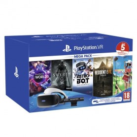 MégaPack PSVR MK4 2 : Casque PSVR V2 + PS Camera V2 + VR Worlds + Skyrim + Everybody's Golf VR + Resident Evil 7 + Astro Bot