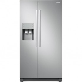 Réfrigérateur américain SAMSUNG - 501 L (357 + 144 L) - Froid ventilé multiflow - A+ - L 91,2 x H 178,9 cm - Inox