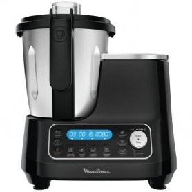 MOULINEX Clickchef Robot Cuiseur Multifonction Compact 5 Programmes Auto 32 fonctions Balance intégrée + Cuiseur Vapeur