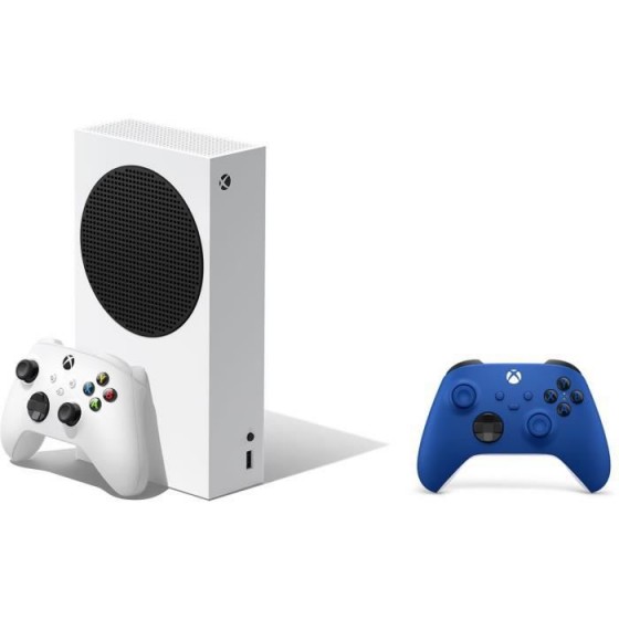 Console Xbox Series S - 512 Go + 2ème manette Xbox Series sans fil - Shock Blue