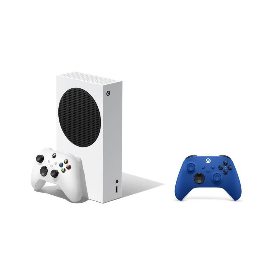 Console Xbox Series S - 512 Go + 2ème manette Xbox Series sans fil - Shock Blue