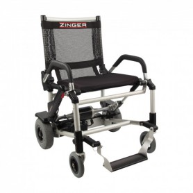 Fauteuil roulant électrique et pliable ZINGER + coussin