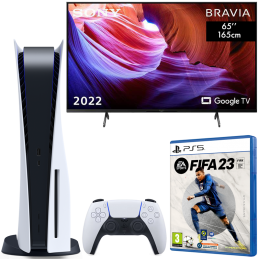 Pack ps5 + tv 65" ​​4k lcd sony kd65x89kpae + fifa 23